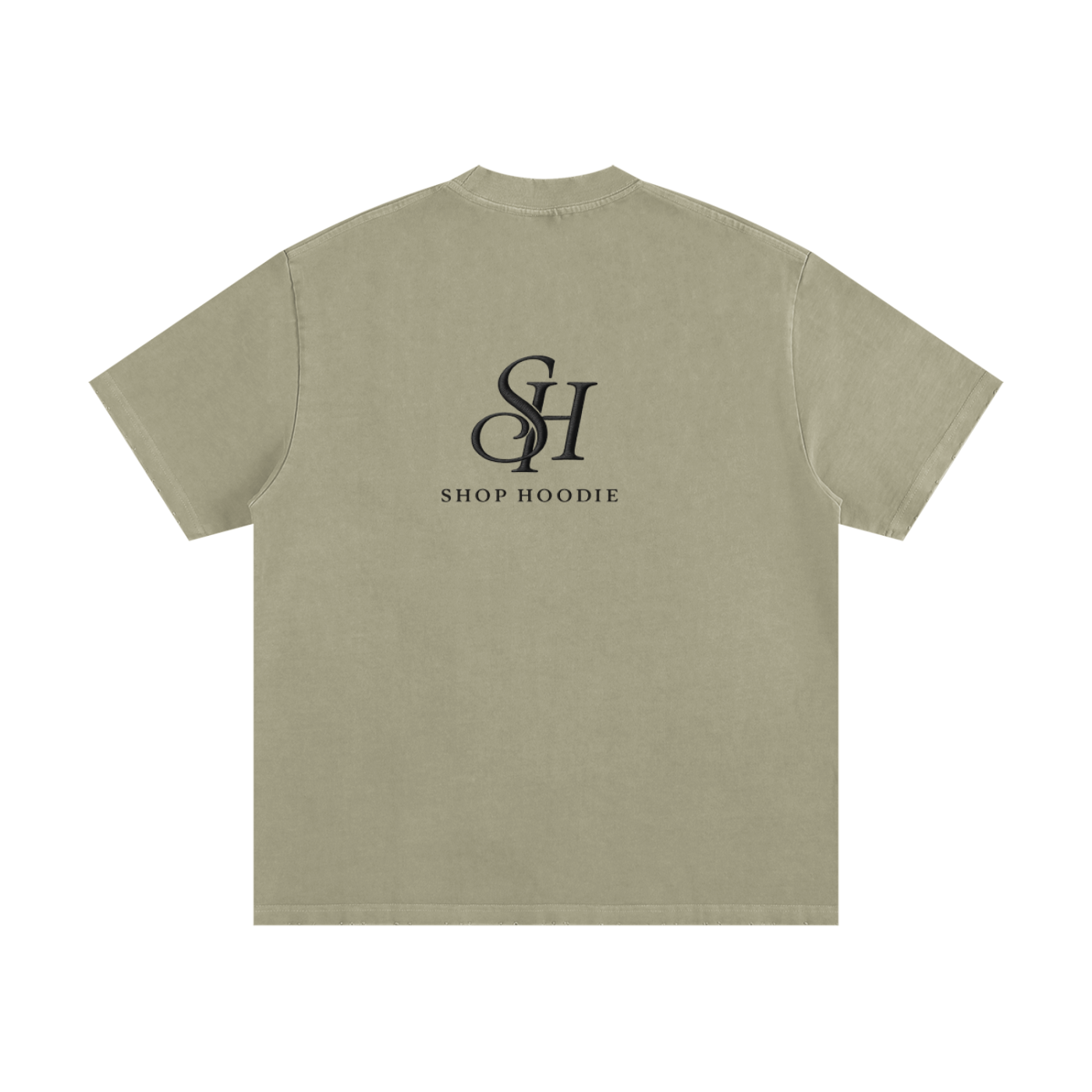 Schweres Vintage-T-Shirt mit ausgewaschenen Fransen von Shop Hoodie