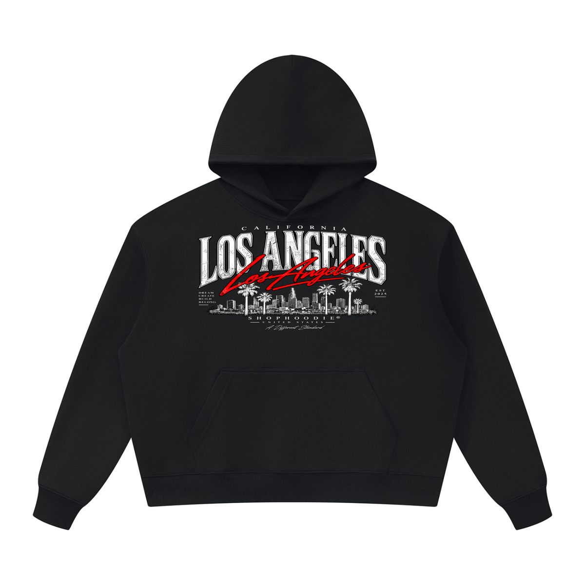 SHOPHOODIE® AVANT Los Angeles Hoodie Dark Tones — top half of this complete set