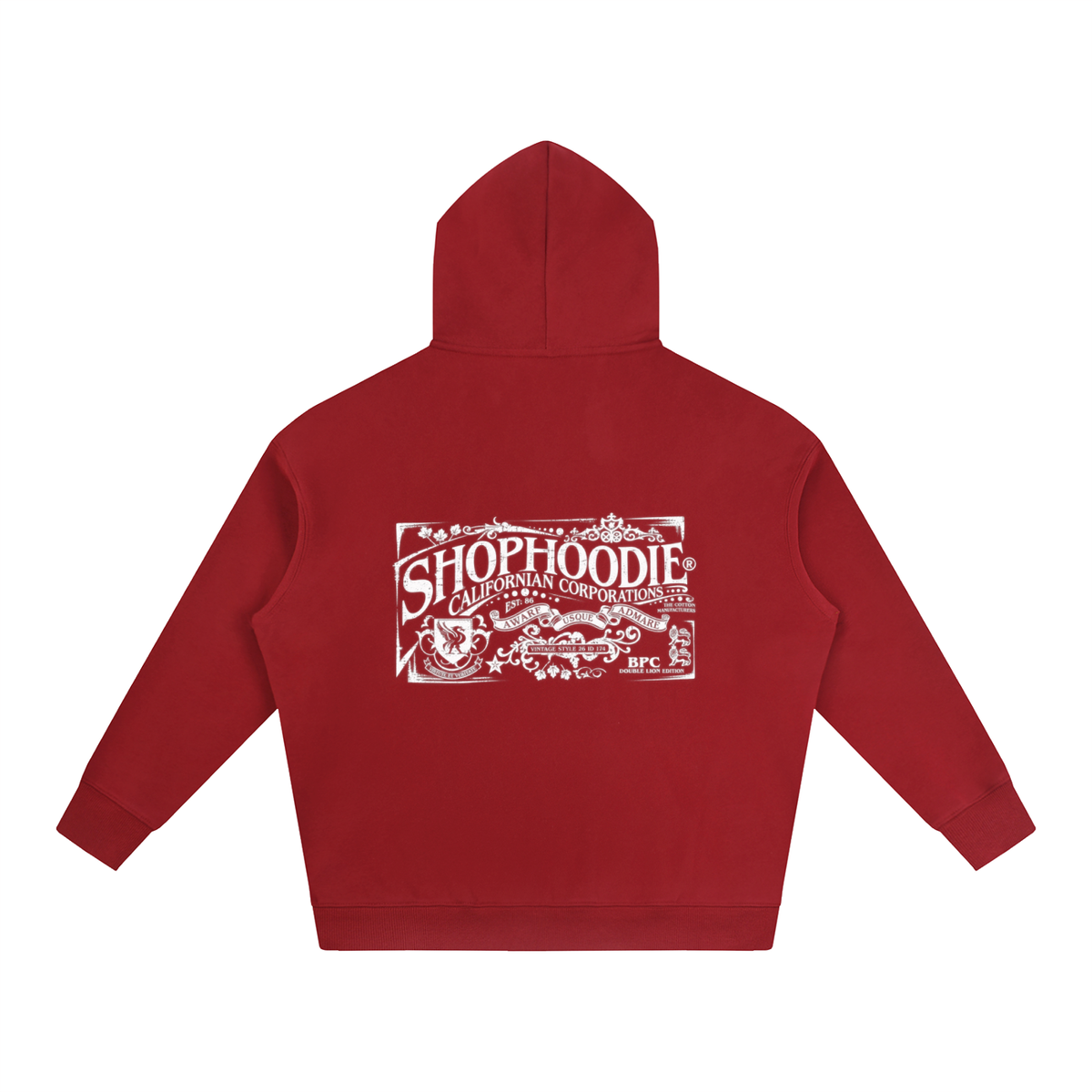 SHOPHOODIE® CALIFORNIA VARNAGE Oversized Fleeced Hoodie — 350 GSM