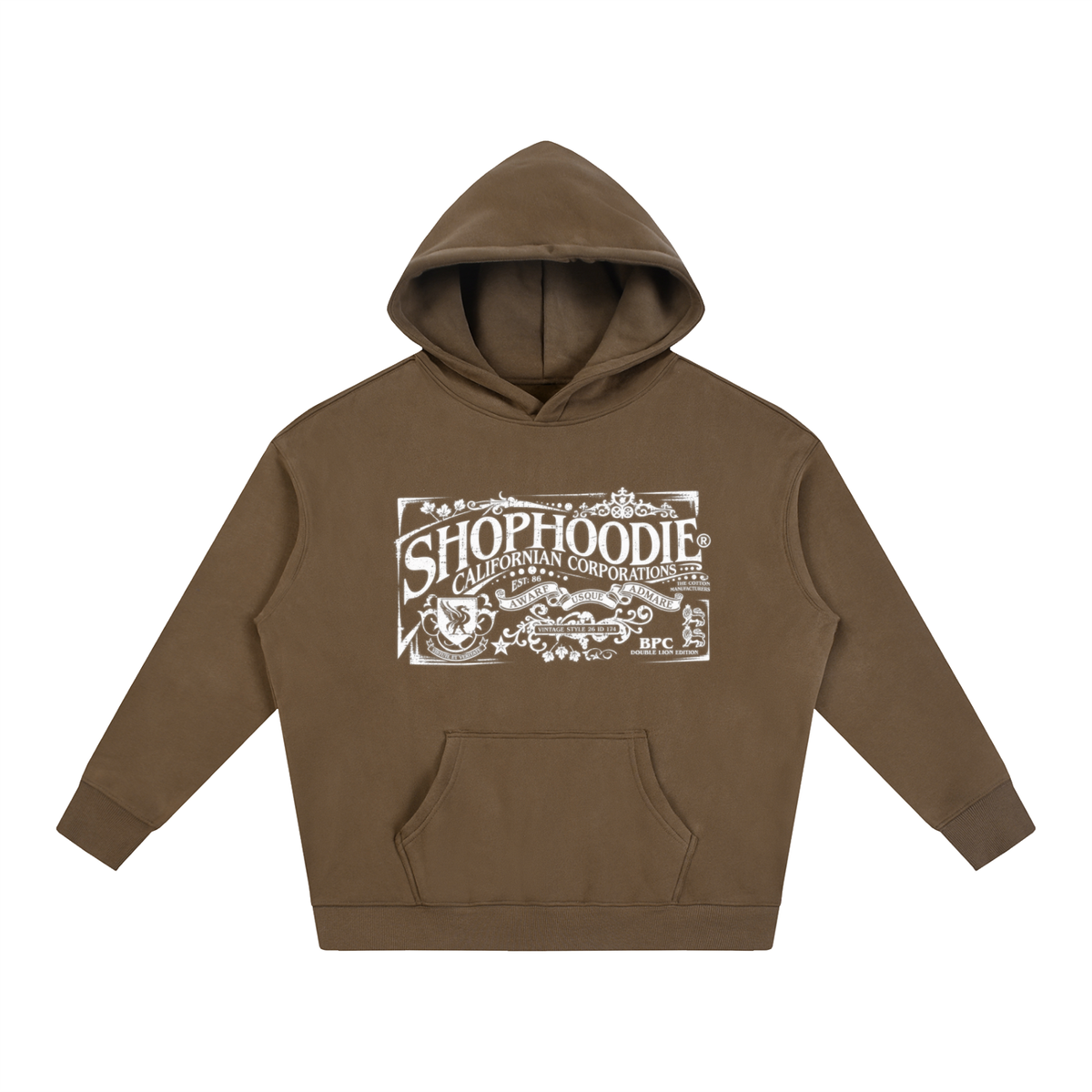 SHOPHOODIE® CALIFORNIA VARNAGE Oversized Fleeced Hoodie — 350 GSM