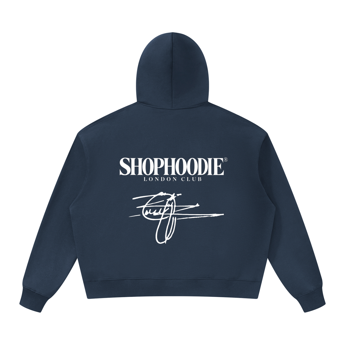 SHOPHOODIE® London Club oversized heavyweight 530 GSM hoodie – product photograph 6 of 8