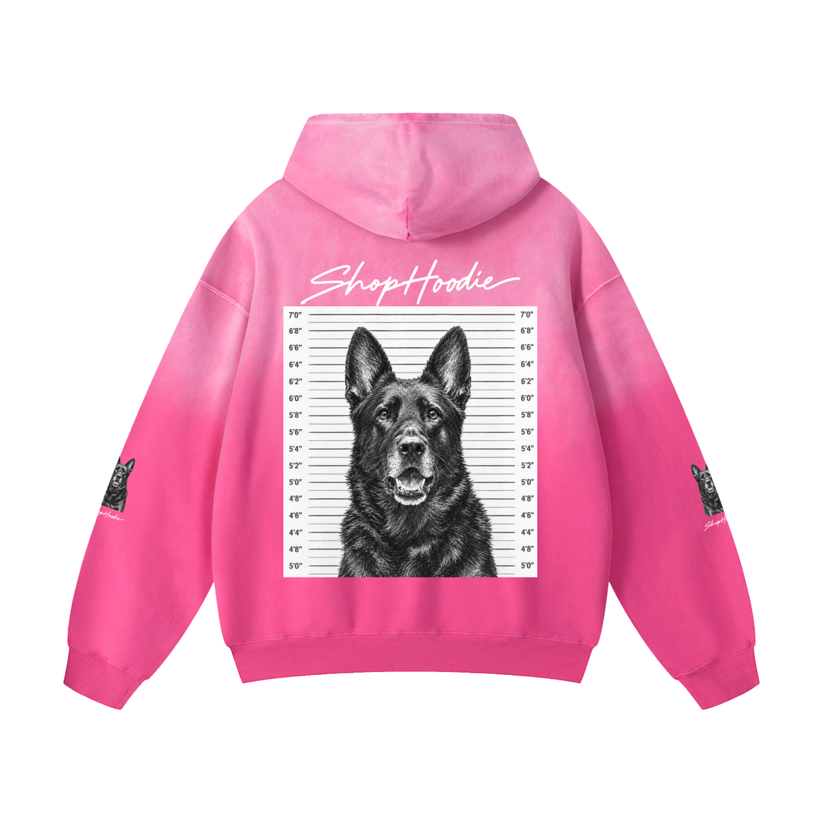 SHOPHOODIE® Sunfade Oversized Heavyweight 400 GSM Limited Run Hoodie – hood detail