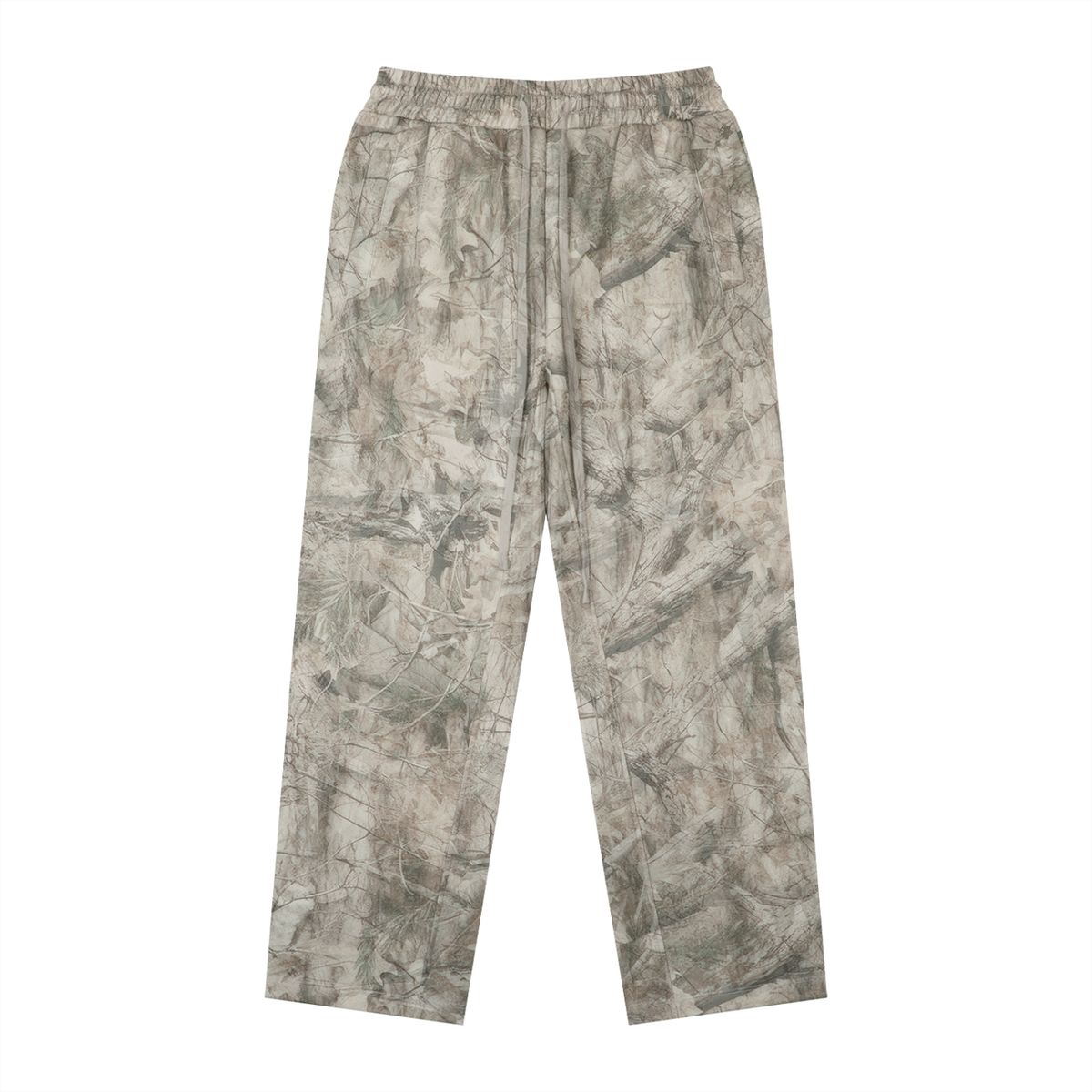 SHOPHOODIE® BLANK Tree Camo fleece sweatpants 340 GSM front view