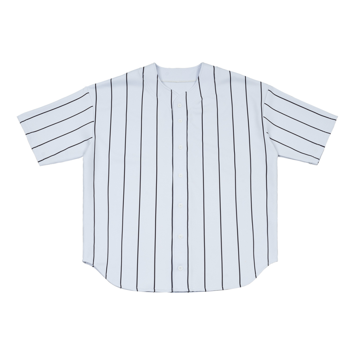 SHOPHOODIE® BLANK Pinstripe Oversized Baseball Jersey