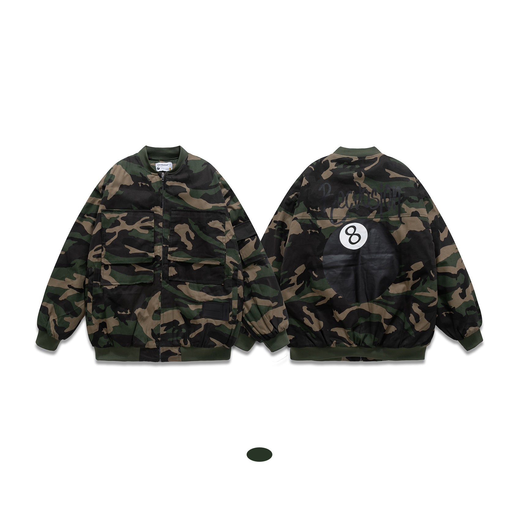 Themed Camouflage Couple Street Fashion Jacket Work Jacket
