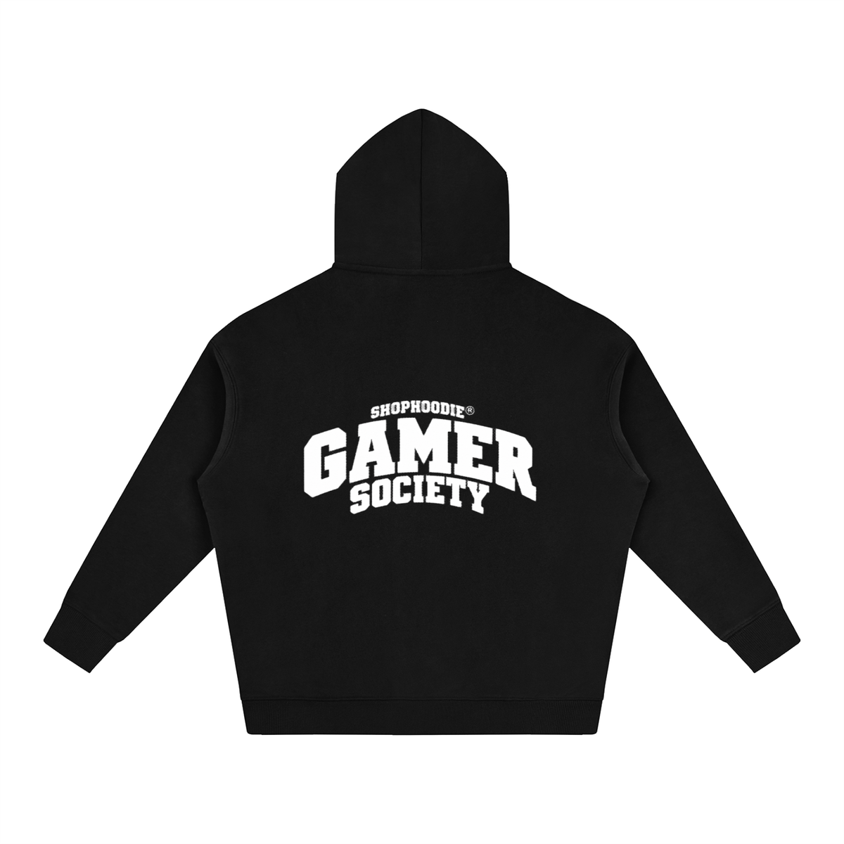 SHOPHOODIE® CAMPUS GAMER SOCIETY Oversized Fleece Hoodie — 350 GSM — view 2