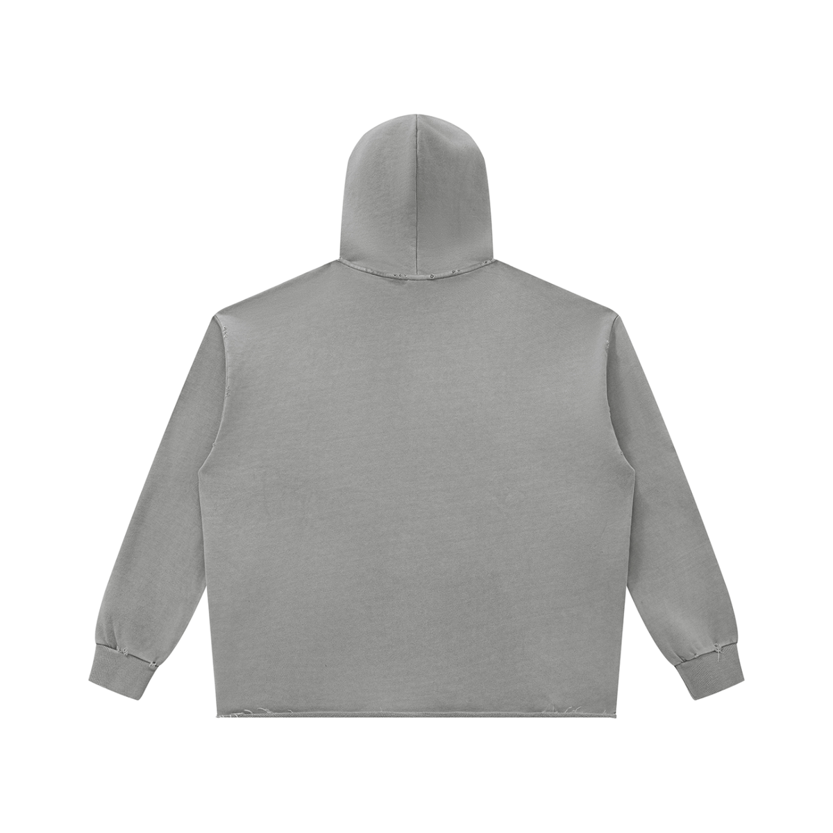 SHOPHOODIE® ENTREPRENEUR unisex 420 GSM heavyweight vintage-wash raw-edge hoodie — product view 4