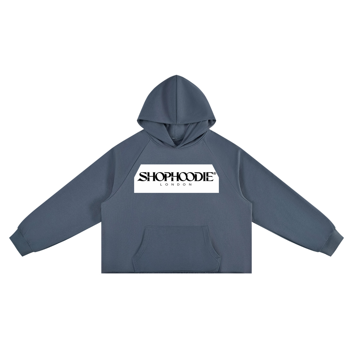 SHOPHOODIE® LONDON DROP 01 Vintage Wash Raw Edge Boxy Hoodie — 350 GSM — view 9