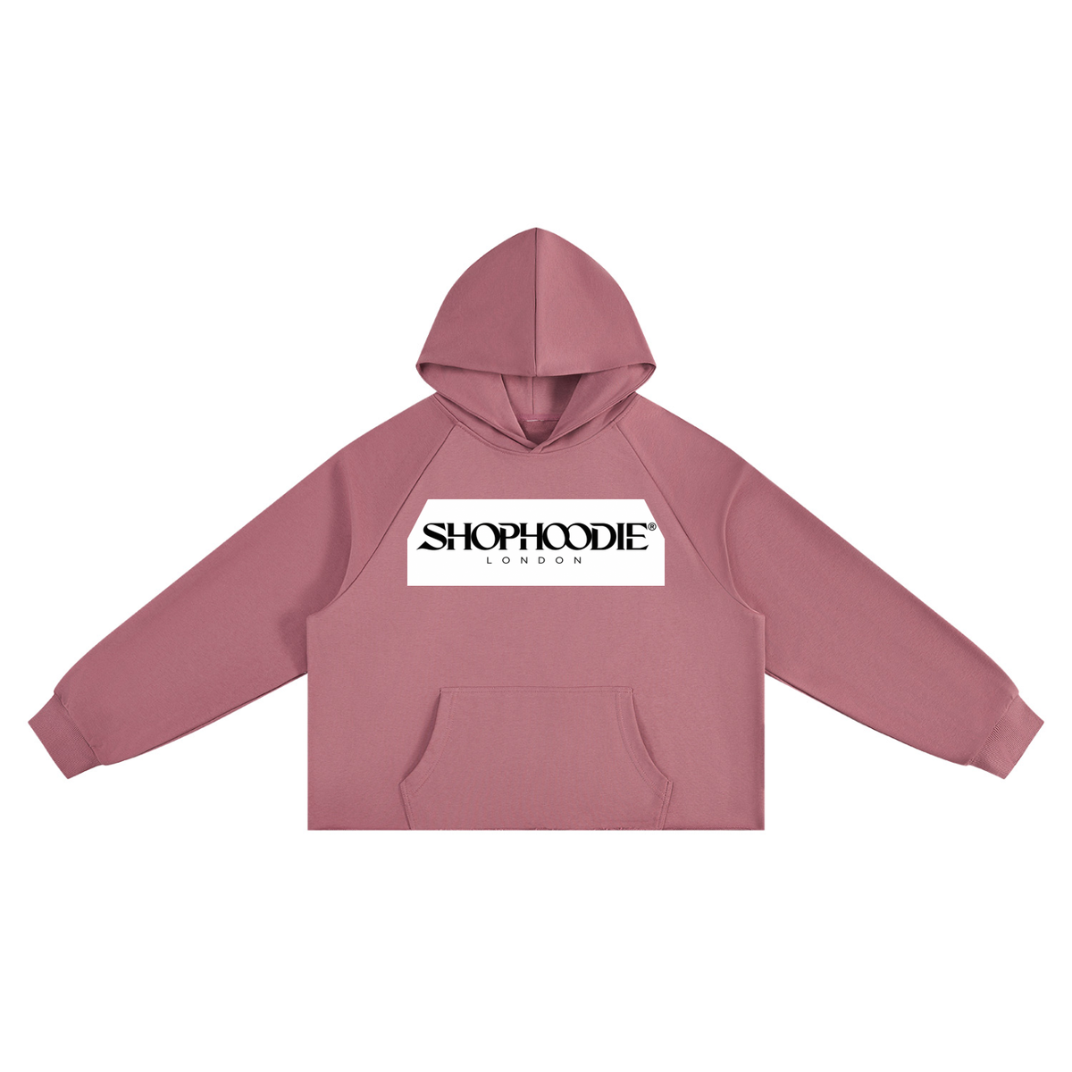 SHOPHOODIE® LONDON DROP 01 Vintage Wash Raw Edge Boxy Hoodie — 350 GSM — view 7