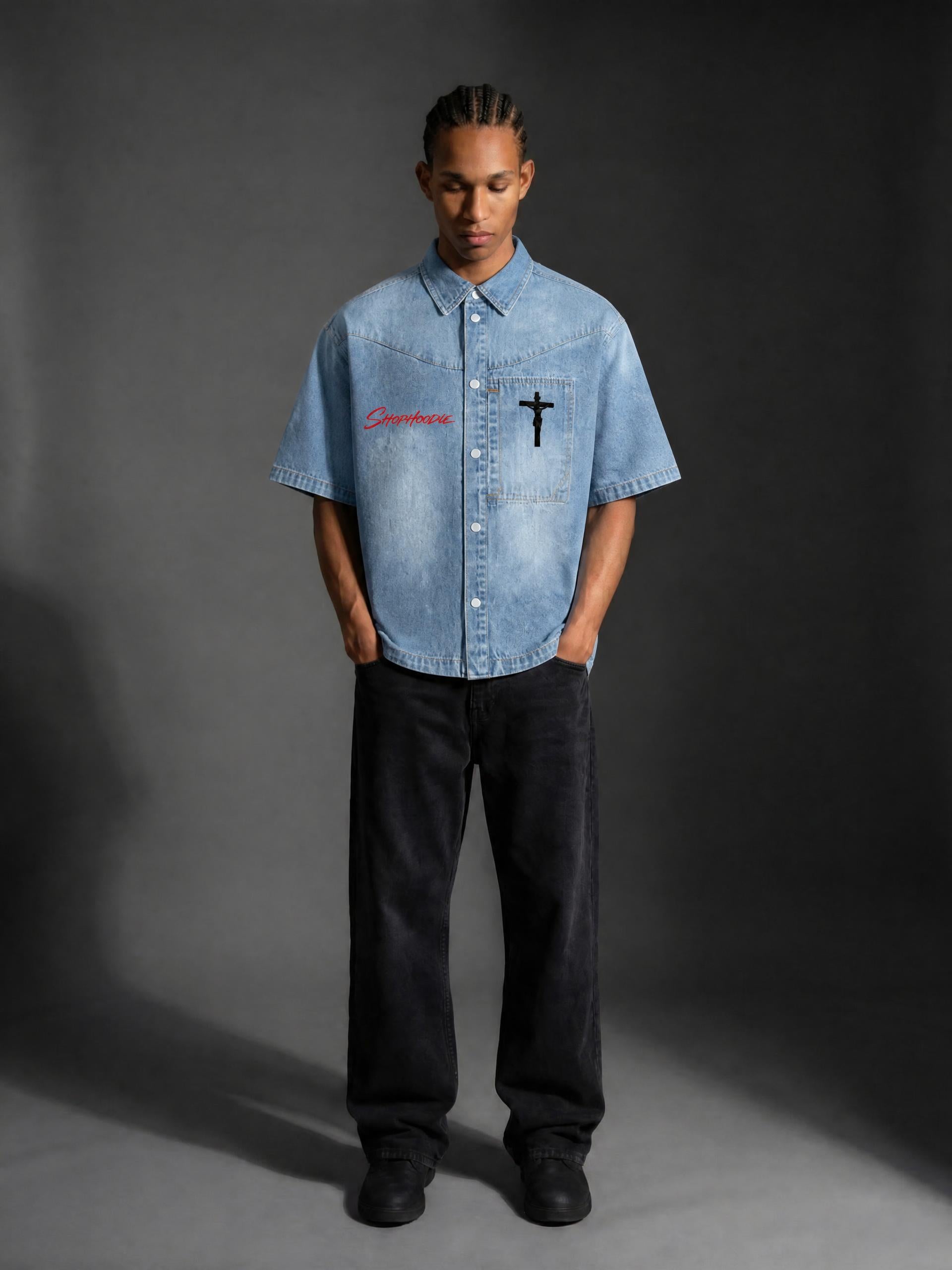denim,shirt