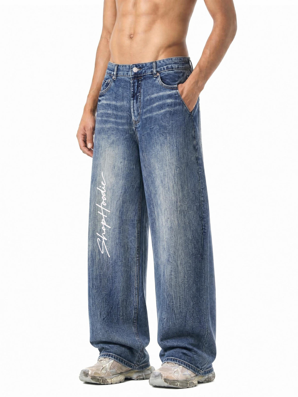 SHOPHOODIE® Sun Fade Heavyweight Denim Jeans – product image 6