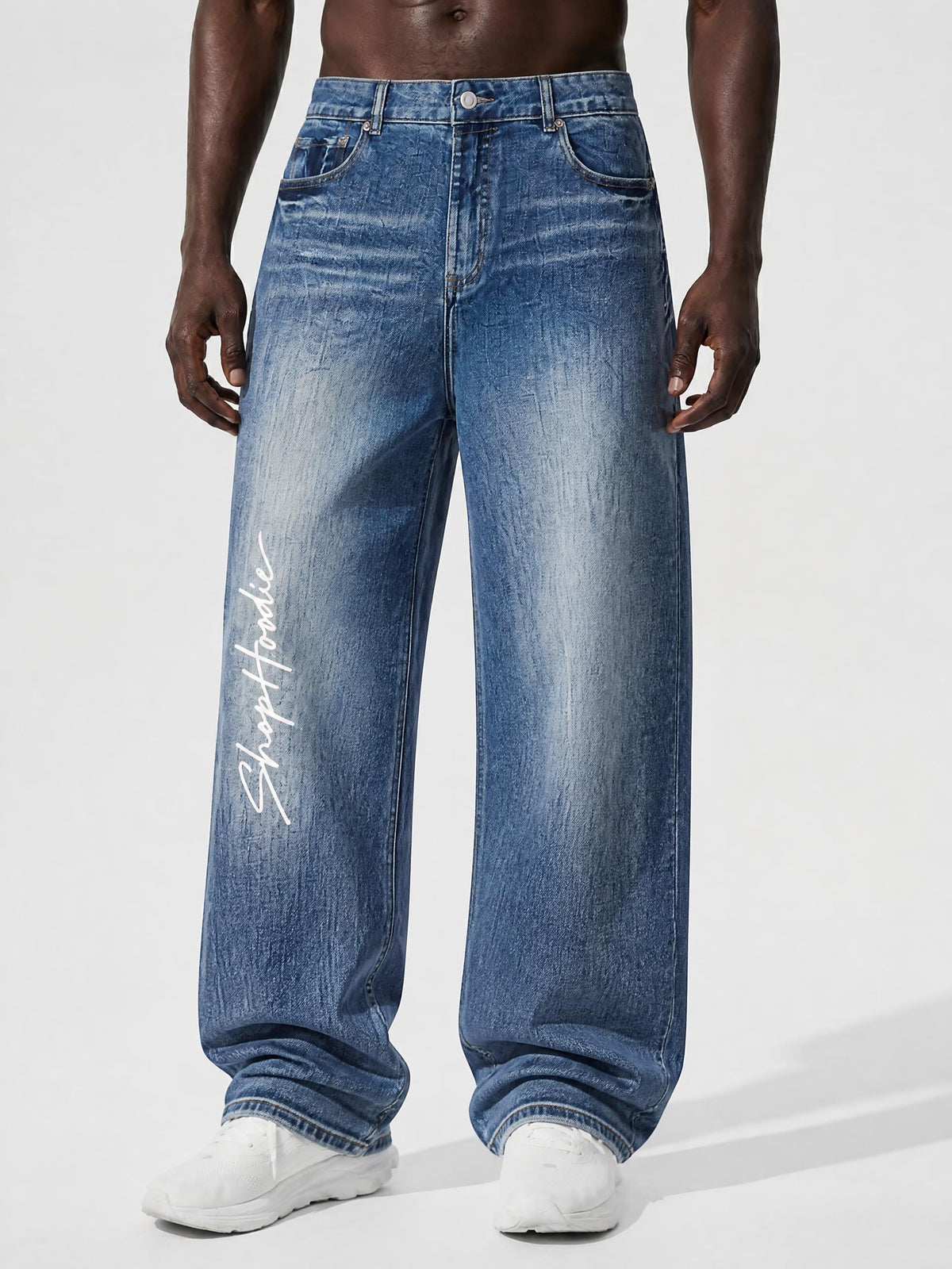 SHOPHOODIE® Sun Fade Heavyweight Denim Jeans – product image 3