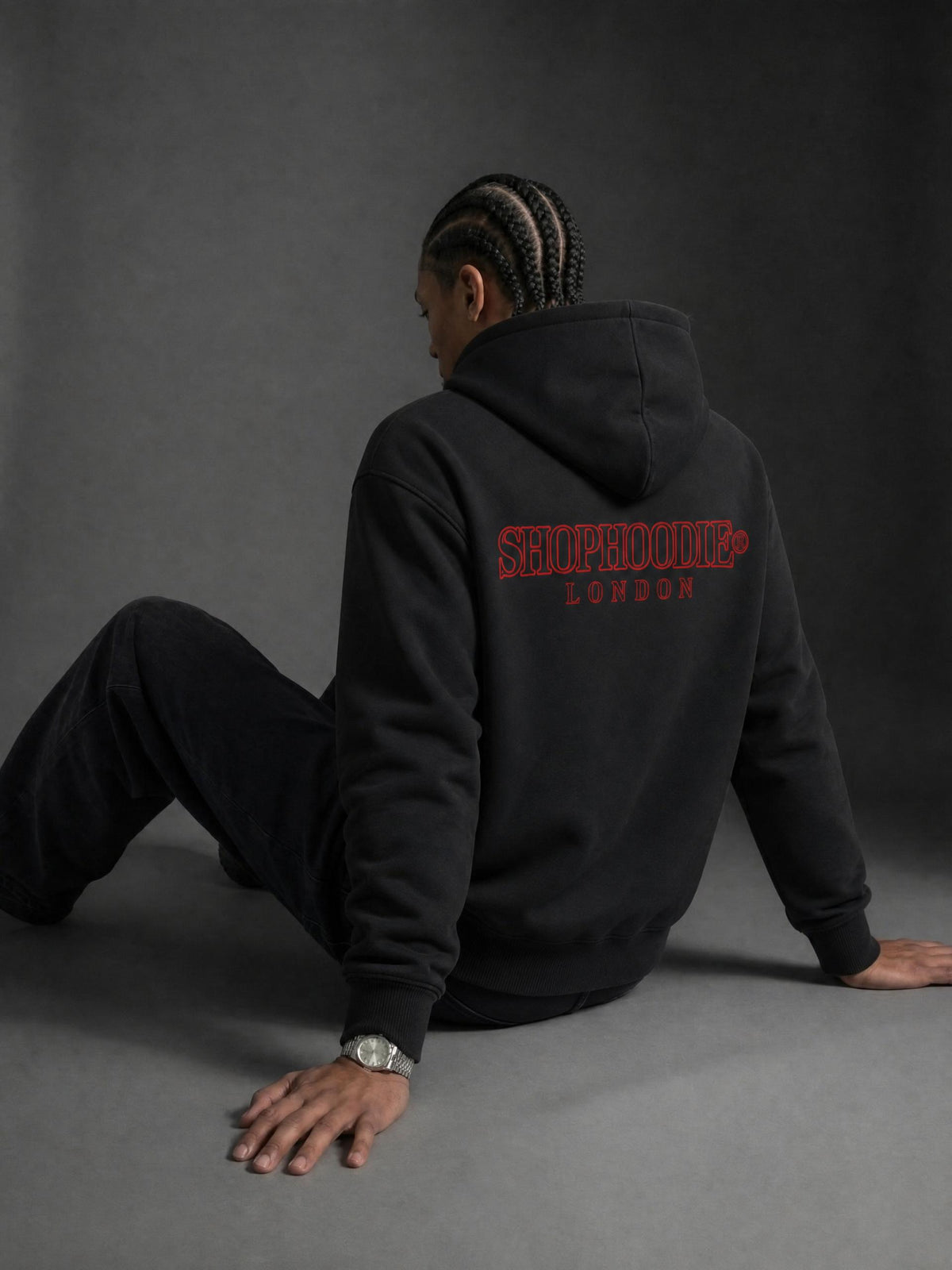 SHOPHOODIE® LONDON Sunfade Distressed Boxy Hoodie — 370 GSM product image 23