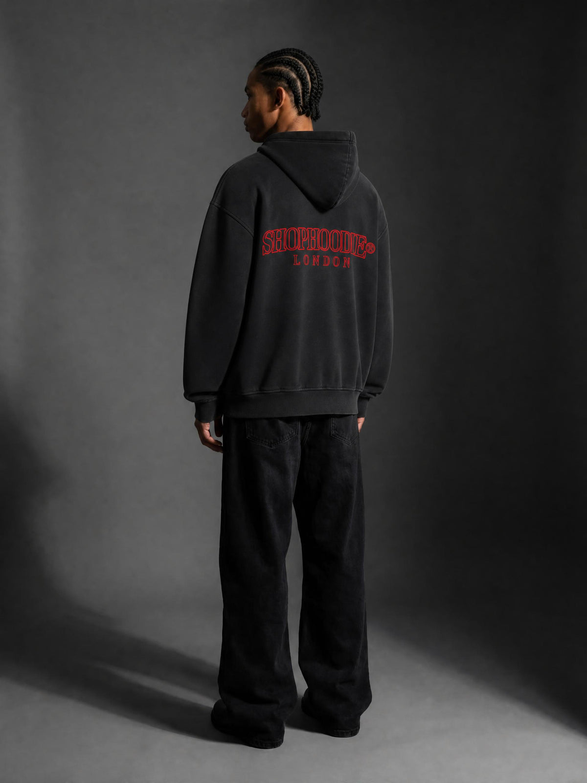 SHOPHOODIE® LONDON Sunfade Distressed Boxy Hoodie — 370 GSM product image 19