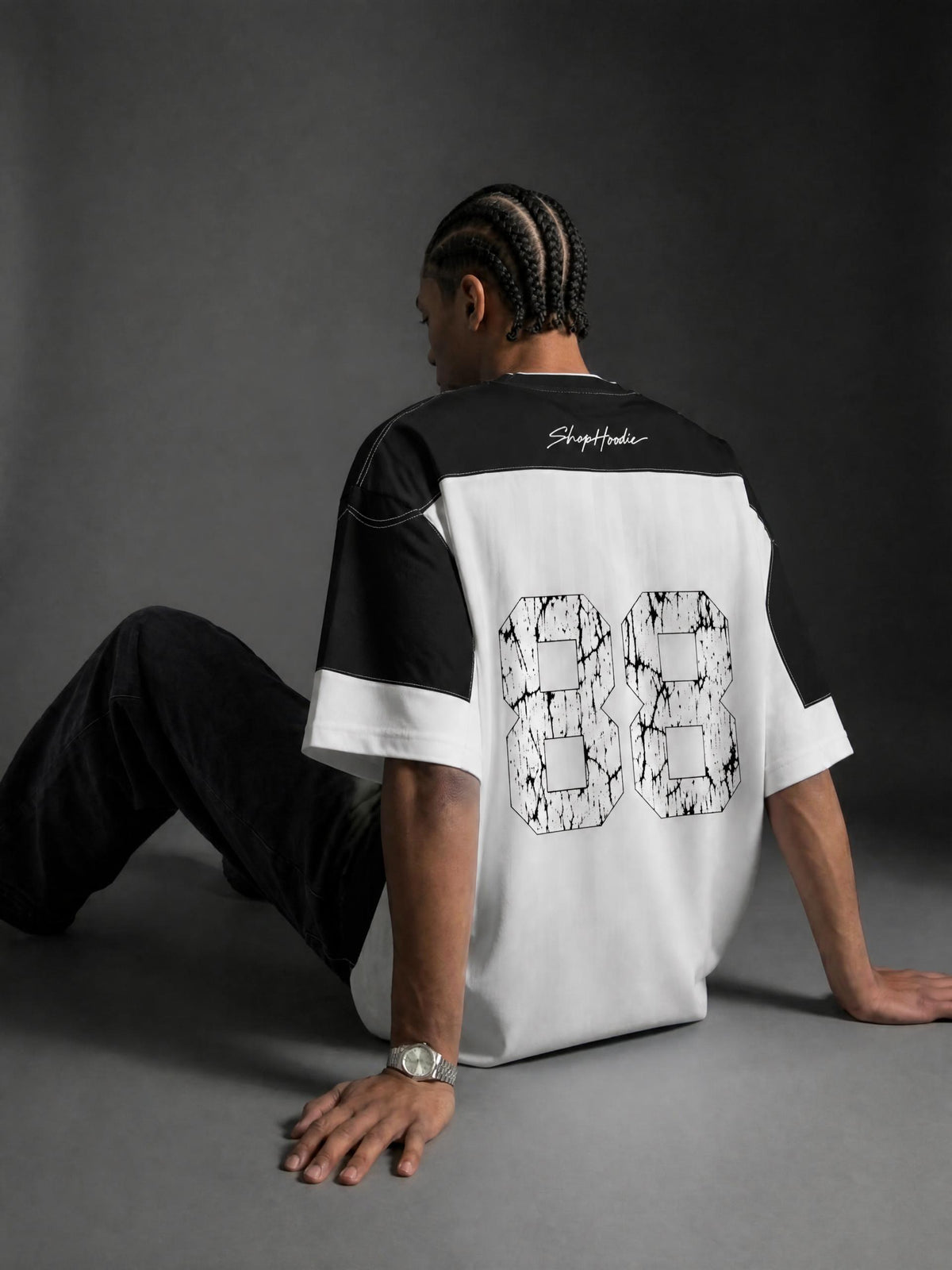 SHOPHOODIE® 88 Unisex Striped Raglan Jersey — 150 GSM — view 16
