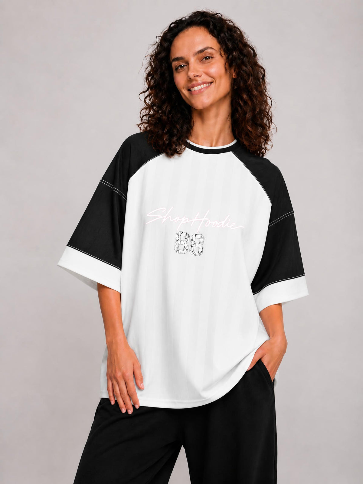 SHOPHOODIE® 88 Unisex Striped Raglan Jersey — 150 GSM — view 12
