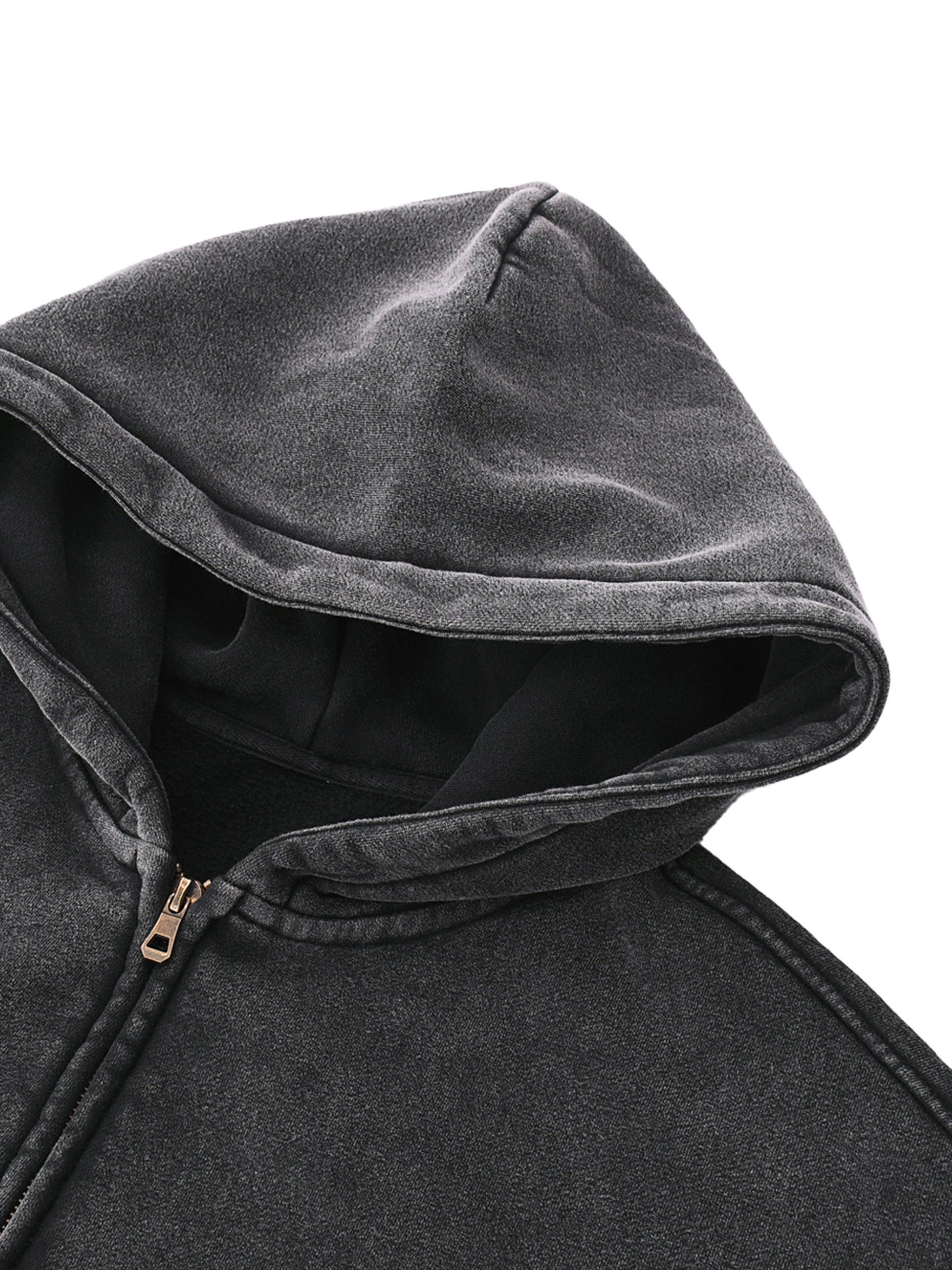 Sweat à capuche zippé en polaire carrée par Shop Hoodie