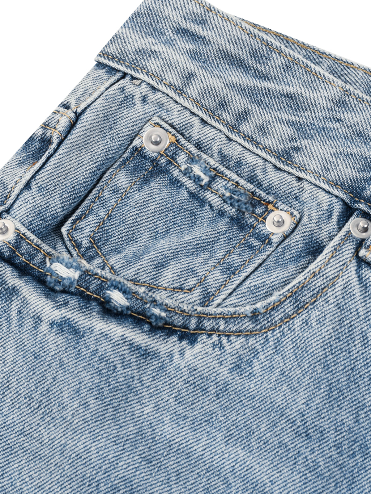 SHOPHOODIE® AVANT Founder's Signature SH Vintage Wash Sunfade Wide-Leg Denim Shorts - product image 14