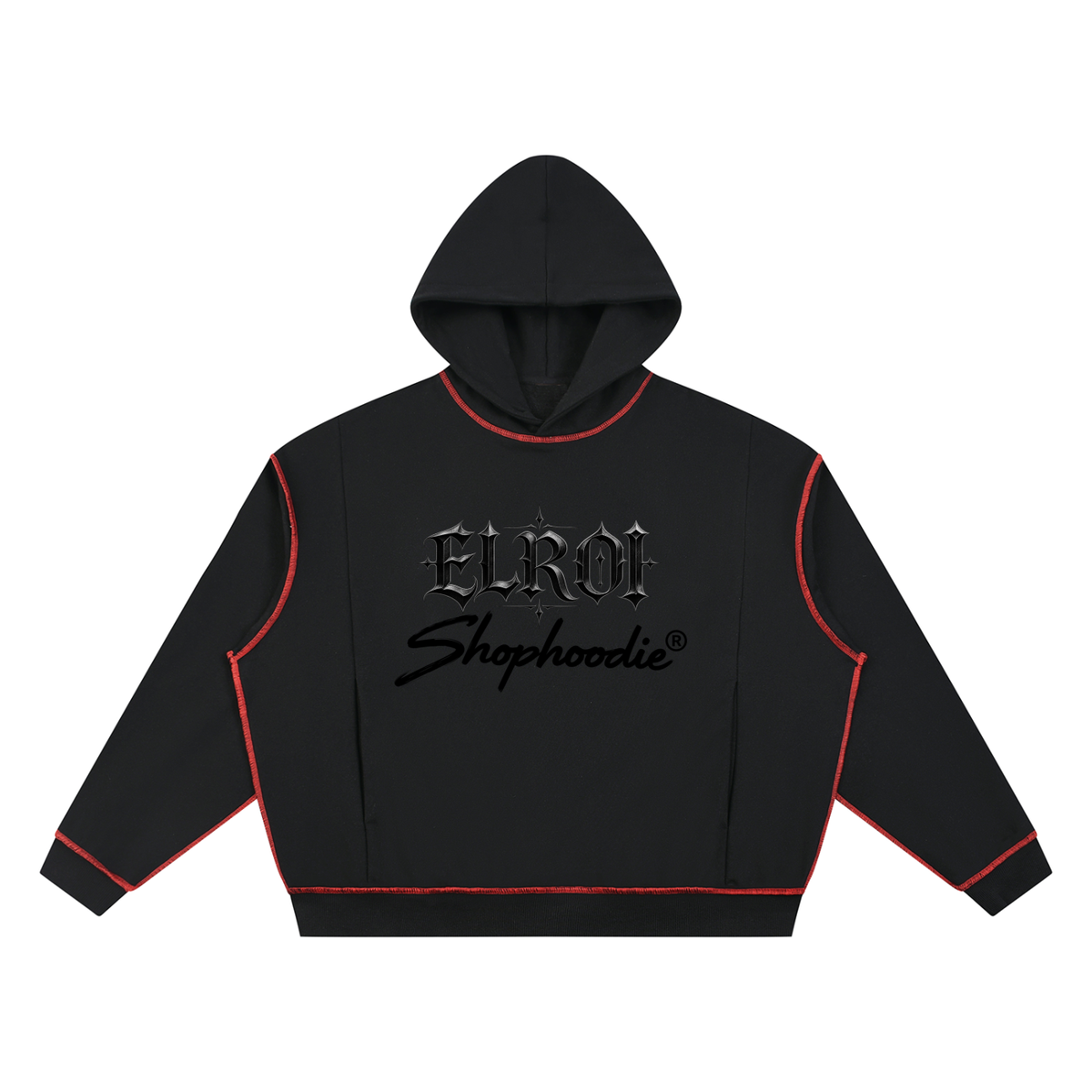 SHOPHOODIE® ELROI Heavyweight Boxy Topstitch Hoodie — 420 GSM