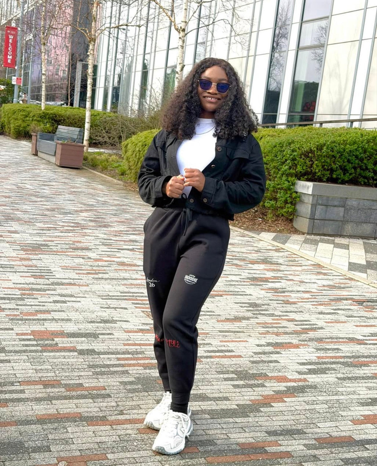 🇳🇬✨ Happy Nigerian International Student in the United Kingdom — Rocking ShopHoodie™ Sweatpants