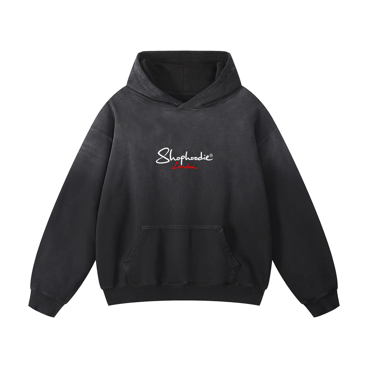 SHOPHOODIE® LONDON AVANT Heavyweight Sunfade Oversized Hoodie — 400 GSM
