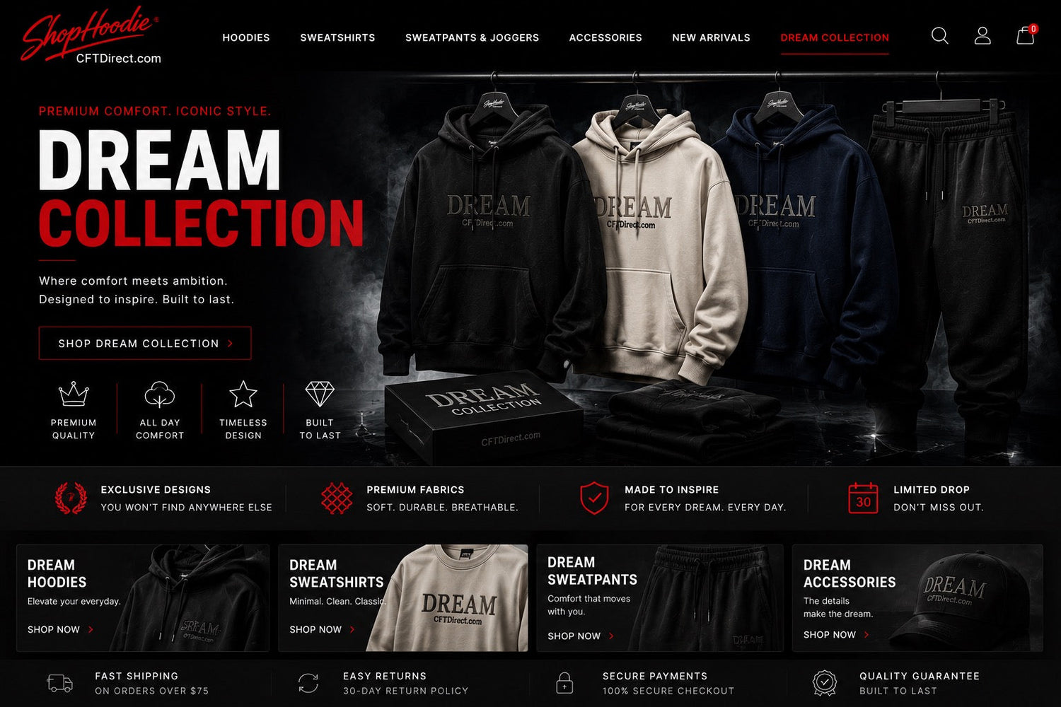 SHOPHOODIE®|THE DREAM COLLECTION |HOODIES