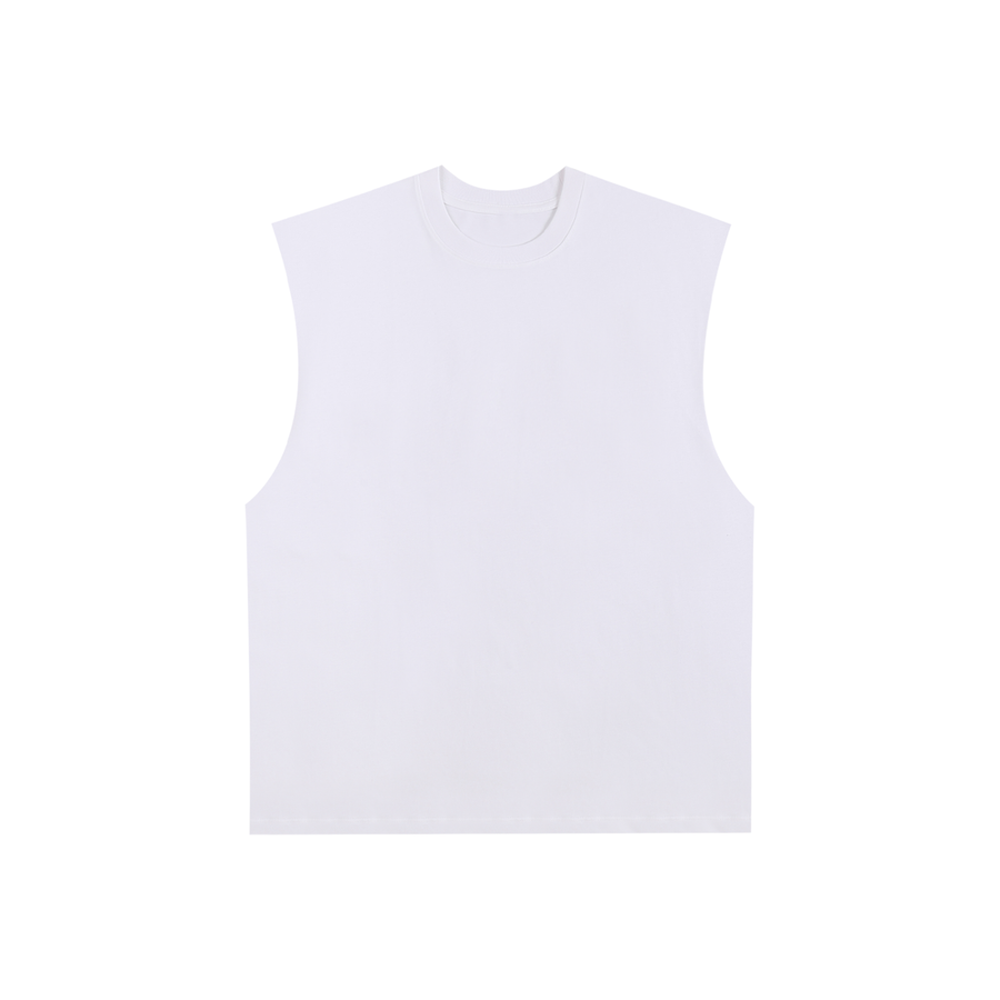 SHOPHOODIE® BLANK Raw Edge Cotton Tank Top — 230 GSM — Drop 02
