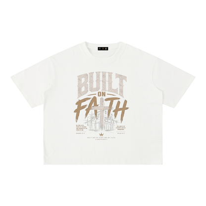 Shophoodies,Shophoodie,clothing,t shirt,built on faith,Christian t shirt