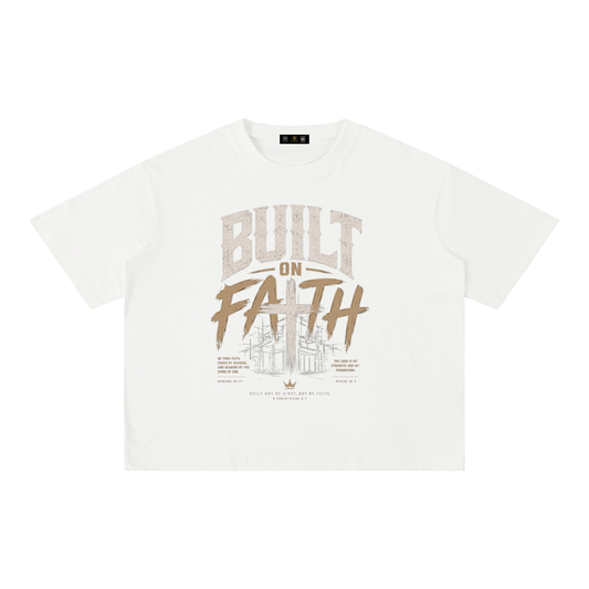 Shophoodies,Shophoodie,clothing,t shirt,built on faith,Christian t shirt