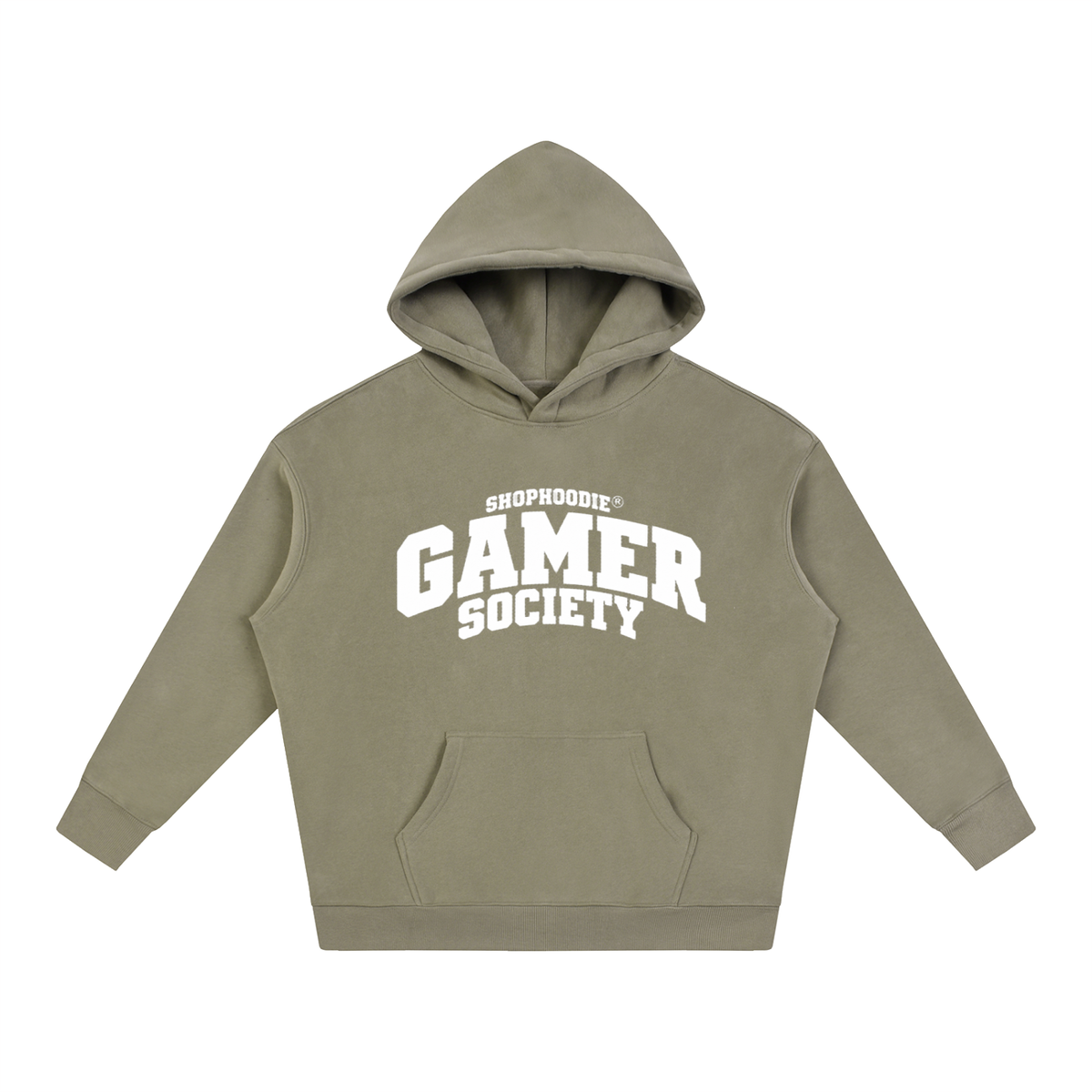 SHOPHOODIE® CAMPUS GAMER SOCIETY Oversized Fleece Hoodie — 350 GSM — view 7