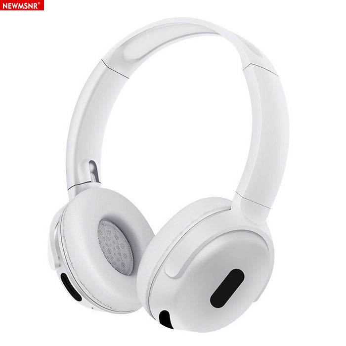 White headphones on a white background