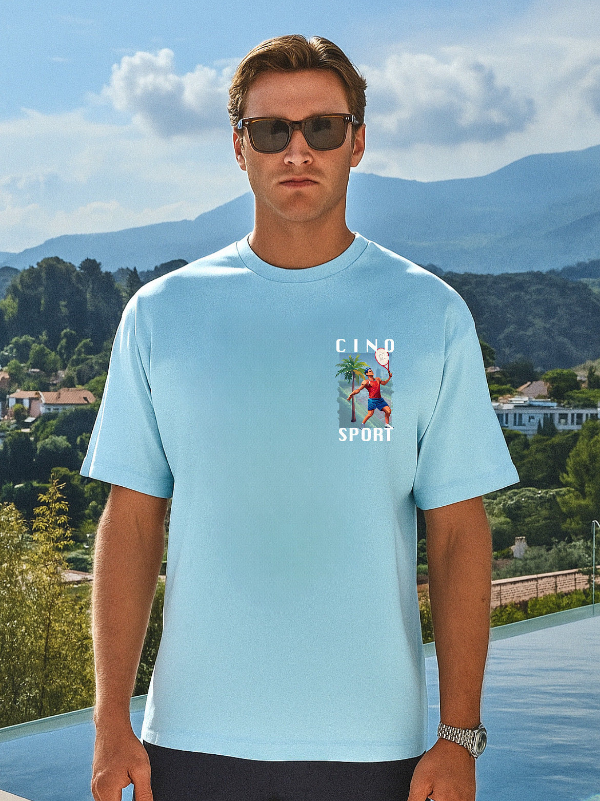 Tennis T-Shirt | Light Blue