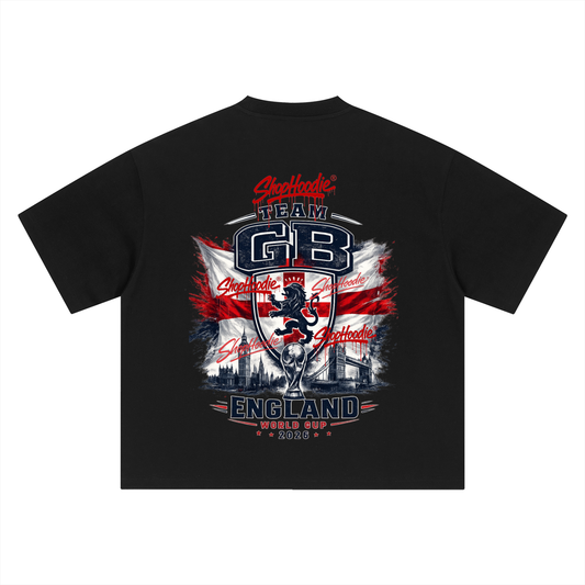 SHOPHOODIE® TEAM GB WORLD CUP 2026 BOXY OVERSIZED T-SHIRT