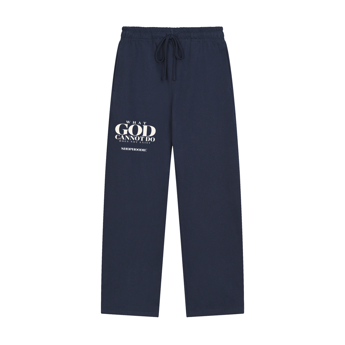 SHOPHOODIE® LONDON Faith 430 GSM heavyweight unisex straight-leg sweatpants — product view 5