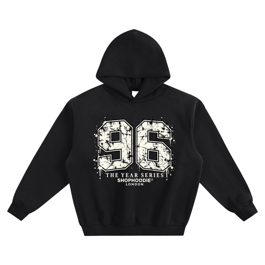 SHOPHOODIE® LONDON 96 Fleeced Boxy Hoodie — 350 GSM