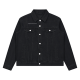 SHOPHOODIE® LONDON SHOPHOODD Unisex Vintage-Wash Denim Jacket — 440 GSM
