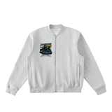 SHOPHOODIE® NIGHT RUNNER Essential Zip-Up Fleeced Varsity Jacket