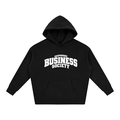 SHOPHOODIE® CAMPUS BUSINESS SOCIETY Oversized Fleece Hoodie — 350 GSM — view 1