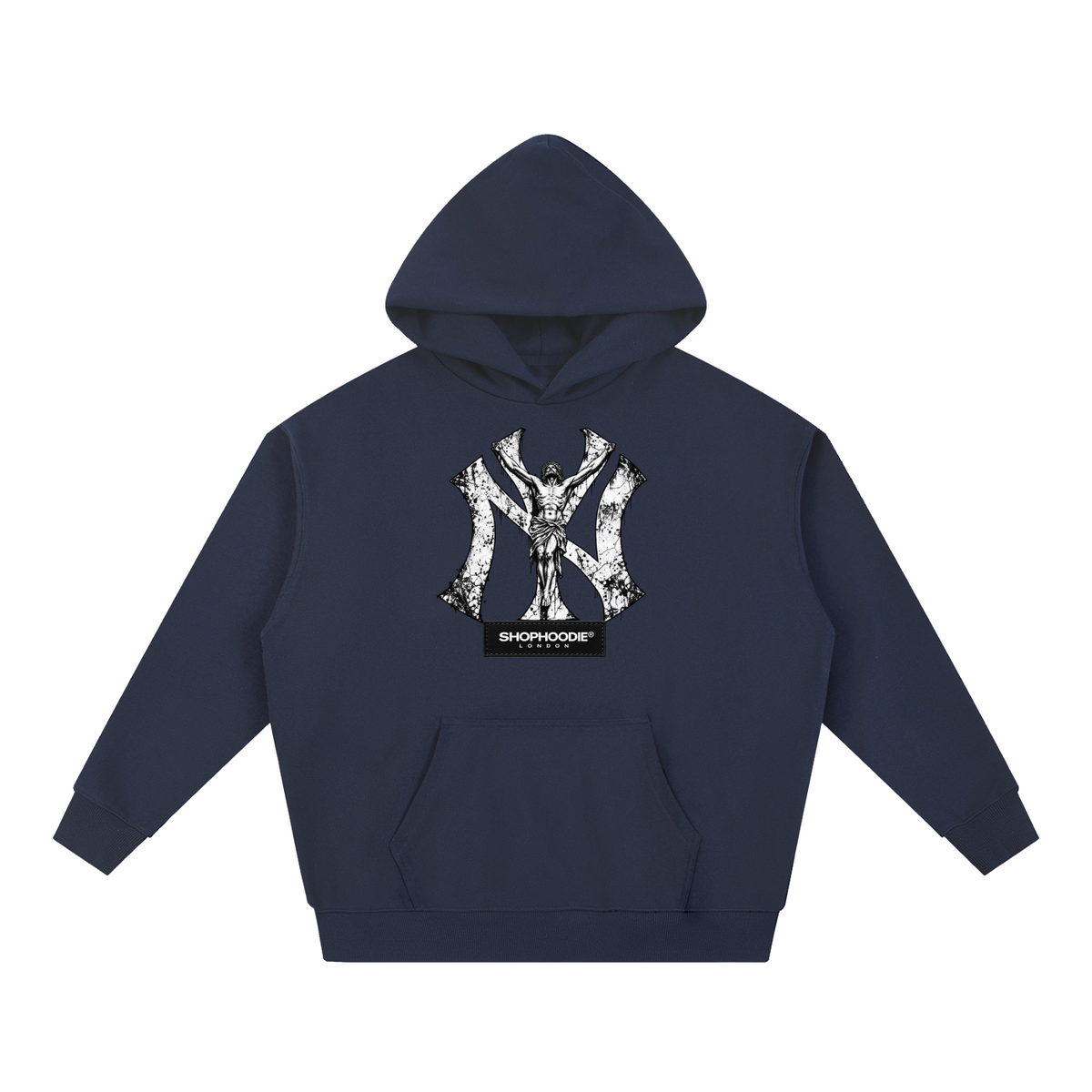 SHOPHOODIE® LONDON AVANT NY 430 GSM oversized heavyweight hoodie — product photograph 19