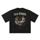 SHOPHOODIE TALK BUSINESS Oversized Drop Shoulder T-Shirt