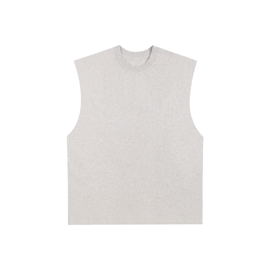SHOPHOODIE® BLANK Raw Edge Cotton Tank Top — 230 GSM