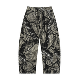 SHOPHOODIE® Blank Tree Camo Barrel Leg Pants