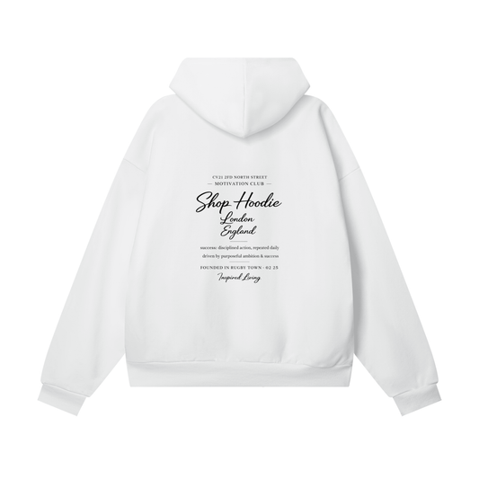 Heavyweight Hidden Pocket Fleece Hoodie by Shop Hoodie