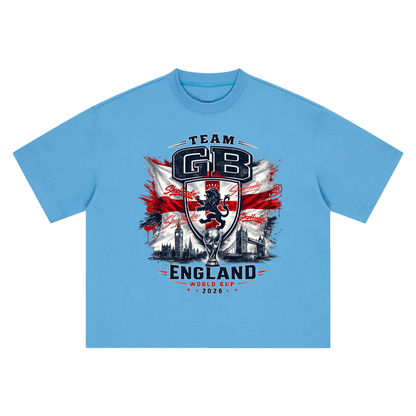 SHOPHOODIE® TEAM GB WORLD CUP 2026 BOXY OVERSIZED T-SHIRT