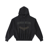 SHOPHOODIE® HUMAN BEING - EAGLE WINGS Washed Hoodie — 350 GSM