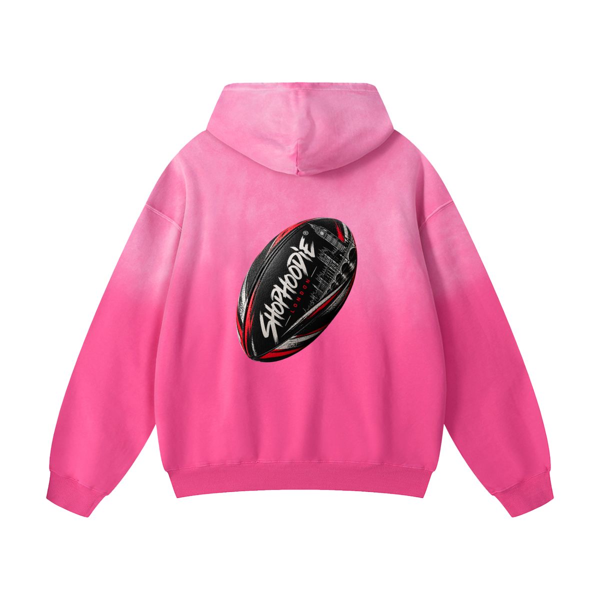 SHOPHOODIE LONDON Rugby 400 GSM unisex heavyweight sunfade oversized hoodie for rugby fans – image 10