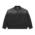 SHOPHOODIE Unisex Vintage Wash Full-Zip Denim Jacket
