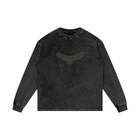 SHOPHOODIE EAGLE MOTIVATION Acid Wash Oversize Long Sleeve T-Shirt