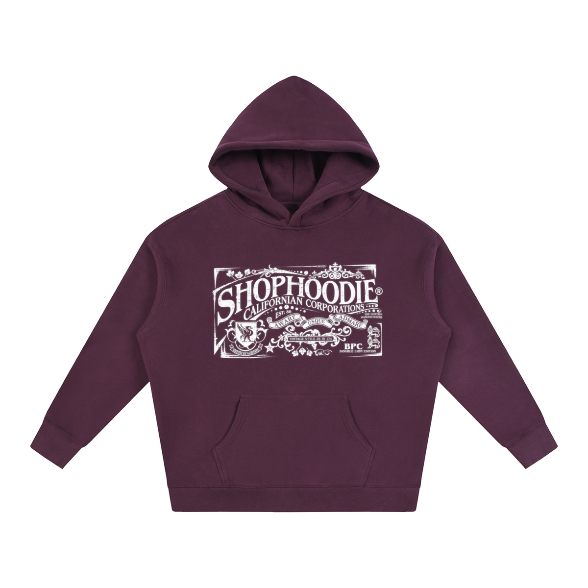 SHOPHOODIE® CALIFORNIA VARNAGE Oversized Fleeced Hoodie — 350 GSM