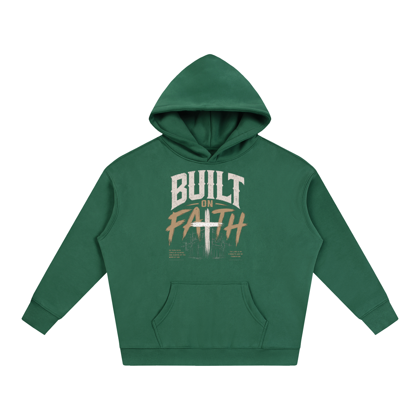 SHOPHOODIE®,Hoodies,Hoodie,SHOP HOODIE®,Built on faith,Christian hoodie